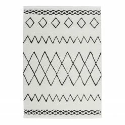 Kayoom Hochflorteppich Agadir 310 - Webstoff - Schwarz - 230 x 160 cm