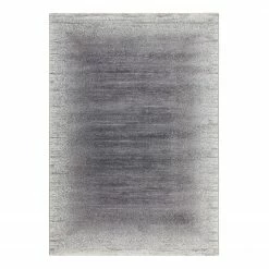 Kayoom Kurzflorteppich Falkland - Stanley - Webstoff - Silber - 170 x 120 cm