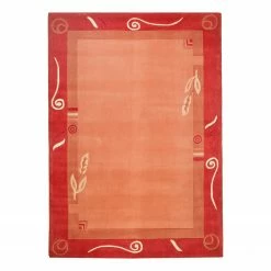 THEKO die markenteppiche Kurzflorteppich Mallorca - Webstoff - Terracotta - 90 x 160 cm