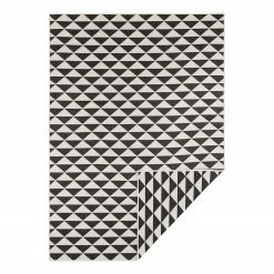 Northrugs In-/Outdoorteppich Tahiti - Webstoff - Schwarz - 120 x 170 cm