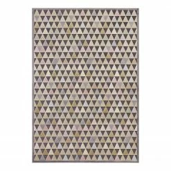 ELLE DECORATION Kurzflorteppich Aisne - Viskose - Braun / Sand - 120 x 170 cm