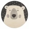 Zala Living Kinderteppich Icebear Emmet - Kunstfaser - Schwarz / Creme