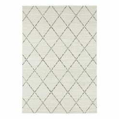 Northrugs Läufer Balos - Kunstfaser - Creme / Grün