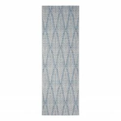 Northrugs Läufer Pella - Kunstfaser - Creme / Blau