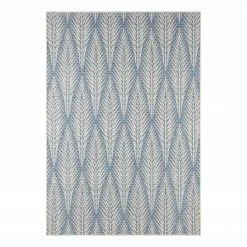 Northrugs Outdoorteppich Pella - Kunstfaser - Creme / Blau - 200 x 290 cm