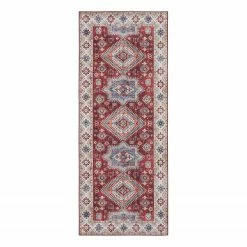 Nouristan Läufer Gratia - Webstoff - Rubinrot