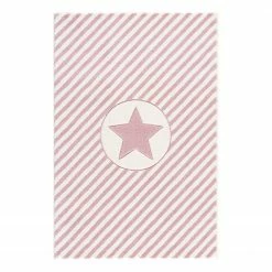 Happy Rugs Kinderteppich Decostar - Kunstfaser - Babyrosa - 120 x 180 cm