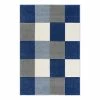 Happy Rugs Kinderteppich Checkerboard - Kunstfaser - Blau - 120 x 180 cm