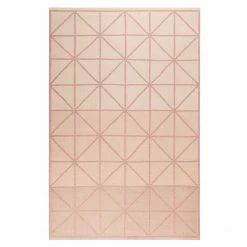 Esprit Home Wollteppich Noora Kelim - Wollmix - Lachs - 130 x 190 cm