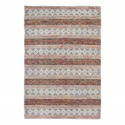 Luxor living Wollteppich Aalborg - Wolle - Creme / Orange - 160 x 230 cm