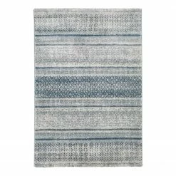 Luxor living Kurzflorteppich San Fernando - Kunstfaser - Creme / Marineblau - 160 x 230 cm