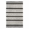 Luxor living Wollteppich Fano - Wolle - Creme / Schwarz - 130 x 190 cm