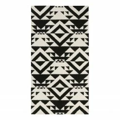 Accessorize Wollteppich Mellow I - Schurwolle - Schwarz - 80 x 150 cm