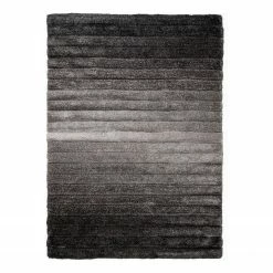 Flair Rugs Hochflorteppich Ombre - Polyester - Grau - 160 x 230 cm