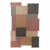 Flair Rugs Wollteppich Collage - Wolle - Beige / Rosa - 150 x 240 cm