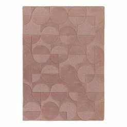 Flair Rugs Wollteppich Gigi - Wolle - Altrosa - 200 x 290 cm