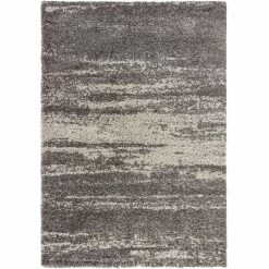 Flair Rugs Hochflorteppich Reza Ombre - Polypropylene - Grau - 80 x 150 cm