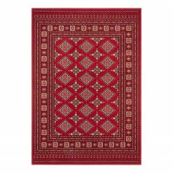 Nouristan Kurzflorteppich Sao Buchara - Polypropylen - Rot - 160 x 230 cm