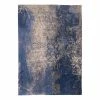 Louis De Poortere Kurzflorteppich Cracks - Baumwolle / Polyester - Blau / Beige - 170 x 240 cm