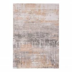 Louis De Poortere Kurzflorteppich Streaks Parsons Powder - Baumwolle / Polyester - 140 x 200 cm
