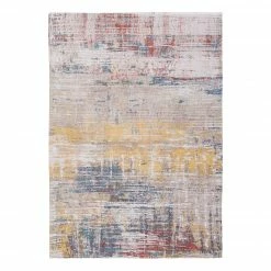 Louis De Poortere Kurzflorteppich Streaks Montauk Multi - Baumwolle / Polyester - 170 x 240 cm