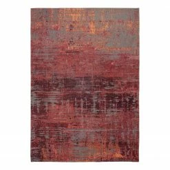 Louis De Poortere Kurzflorteppich Streaks Nassau Rose - Baumwolle / Polyester - 170 x 240 cm