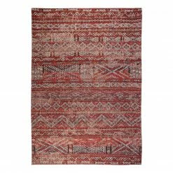 Louis De Poortere Kurzflorteppich Kilim Fez Red - Baumwolle - 170 x 240 cm