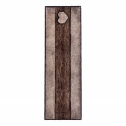 Astra Sauberlaufmatte Pure&Soft Holz Herz - Kunstfaser - Sand