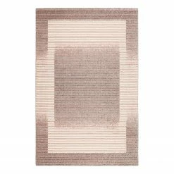 Wecon Home Kurzflorteppich Velvet Flow - Kunstfaser - Beige / Rosa - 160 x 225 cm