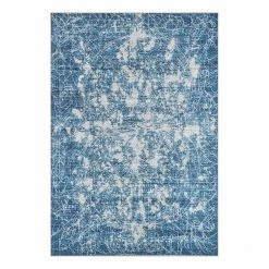 Top Square Kurzflorteppich Turenne - Polyester - Jeansblau - 120 x 170 cm