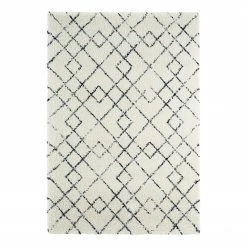 Mint Rugs Hochflorteppich Archer - Kunstfaser - Creme - 160 x 230 cm