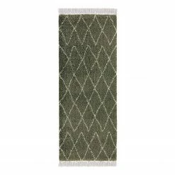 Mint Rugs Läufer Jade - Kunstfaser - Olivgrün