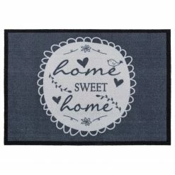 Andiamo Fußmatte Trautes Heim - Gummi - Grau / Weiß