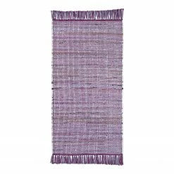 Wohnidee Wollteppich Frida - Baumwolle - Violett - 160 x 230 cm