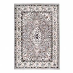 Obsession Kurzflorteppich Isfahan I - Kunstfaser - Grau - 200 x 290 cm