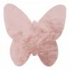 Obsession Kinderteppich My Luna Schmetterling - Soft Mikropolyester - Pulverrosa