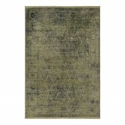 Schöner Wohnen Kollektion Teppich Velvet IV - Mischgewebe - Olivgrün - 140 x 200 cm