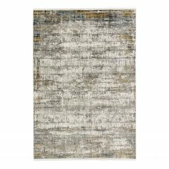 Astra Teppich Sofia IV - Mischgewebe - Grau / Gold - 80 x 150 cm