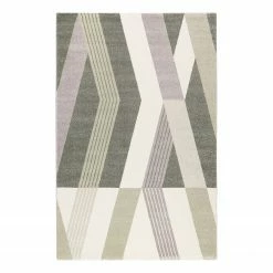 Esprit Home Kurzflorteppich Palm Springs - Kunstfaser - Dunkelgrün - 80 x 150 cm