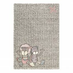 Sigikid Kinderteppich Patchwork Sweetys - Kunstfaser - Beige / Rosa - 133 x 200 cm