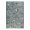 Esprit Home Kinderteppich Yoda - Kunstfaser - Silber - 160 x 225 cm