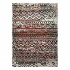 Wecon Home Kurzflorteppich Riad - Kunstfaser - Mehrfarbig - 133 x 200 cm