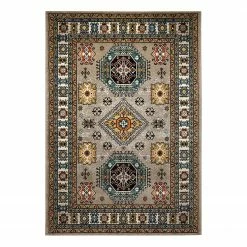 Wecon Home Kurzflorteppich Majorelle - Kunstfaser - Mehrfarbig - 120 x 170 cm