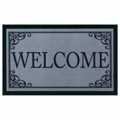 Top Square Fußmatte Welcome II - Polyamid - Graublau