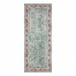 ELLE DECORATION Läufer Keshan Maschad - Webstoff - Türkis