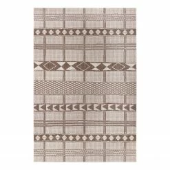 Top Square Teppich Irvillac I - Polypropylen - Hellbraun - 80 x 150 cm