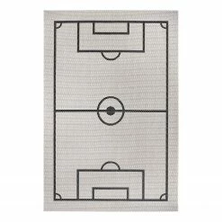 Top Square Teppich Fußballfeld II - Polypropylen - Creme - 160 x 230 cm