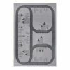 Top Square Kinderteppich Douville - Polypropylen - Silber - 80 x 150 cm