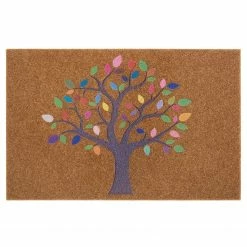 Top Square Fußmatte Blyes II - Polyethylen - Braun / Mehrfarbig