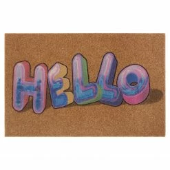 Top Square Fußmatte Belley - Polyethylen - Braun / Mehrfarbig